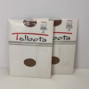 Vintage Talbots Silky Sheer Pantyhose Control Top Sandaltoe Size B Sand 2 Pairs